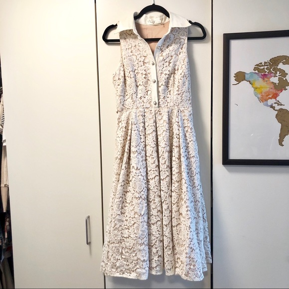 Eliza J Dresses & Skirts - Eliza J White Lace Dress